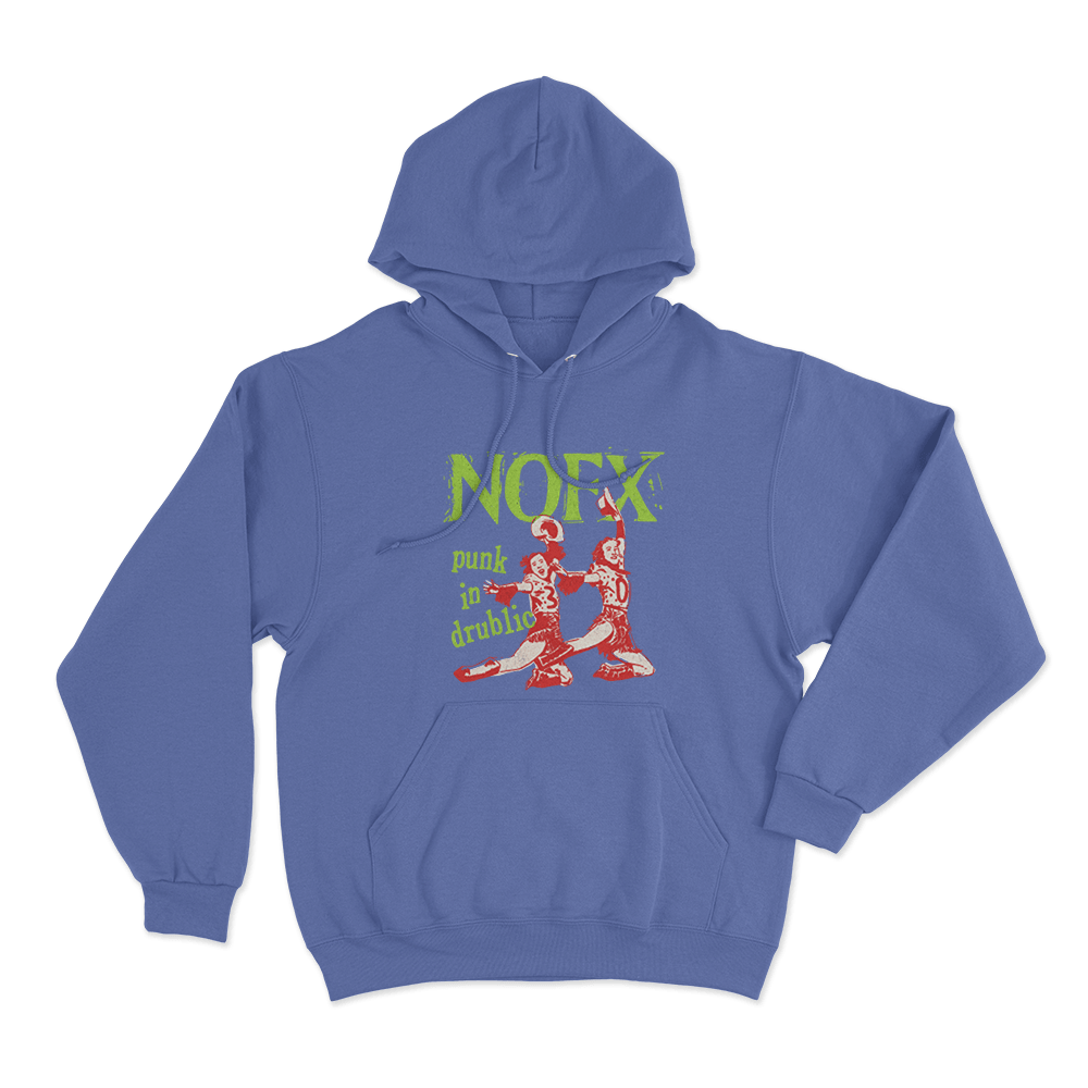 NOFX Punk In Drublic Unisex Hoodie Blue NOFX Punk In Drublic Unisex Hoodie Blue