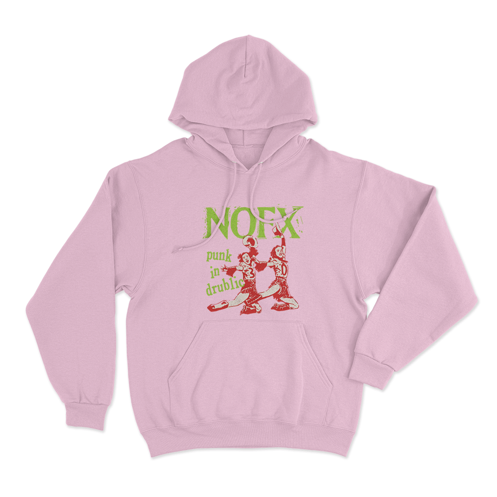 NOFX Punk In Drublic Unisex Hoodie Pink NOFX Punk In Drublic Unisex Hoodie Pink