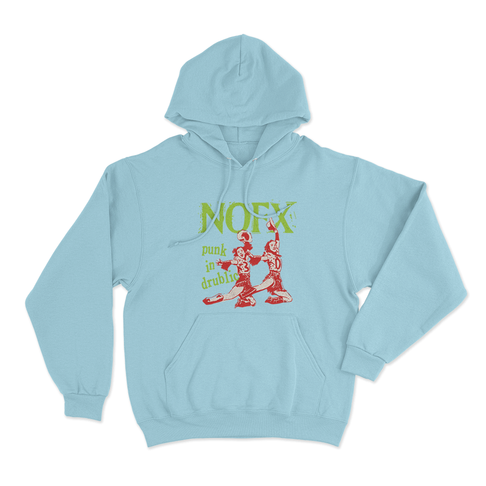 NOFX Punk In Drublic Unisex Hoodie Sky Blue NOFX Punk In Drublic Unisex Hoodie Sky Blue