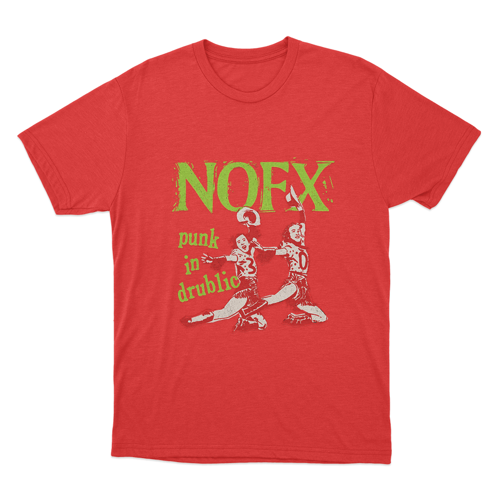NOFX Punk In Drublic Unisex T Shirt Red NOFX Punk In Drublic Unisex T Shirt Red