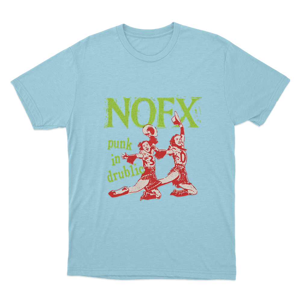 NOFX Punk In Drublic Unisex T Shirt Sky Blue NOFX Punk In Drublic Unisex T Shirt Sky Blue