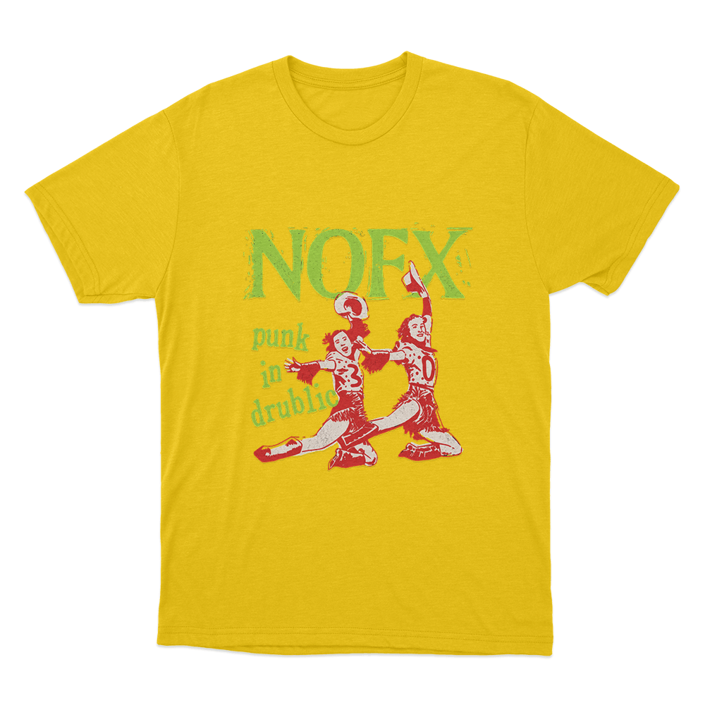 NOFX Punk In Drublic Unisex T Shirt Yellow NOFX Punk In Drublic Unisex T Shirt Yellow
