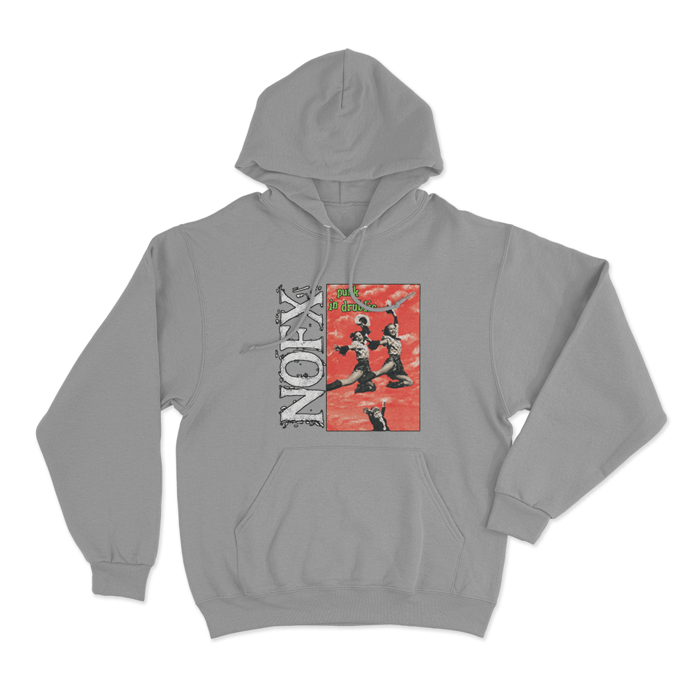 Punk In Drublic Album Artwork Unisex Hoodie Grey Punk In Drublic Album Artwork Unisex Hoodie Grey
