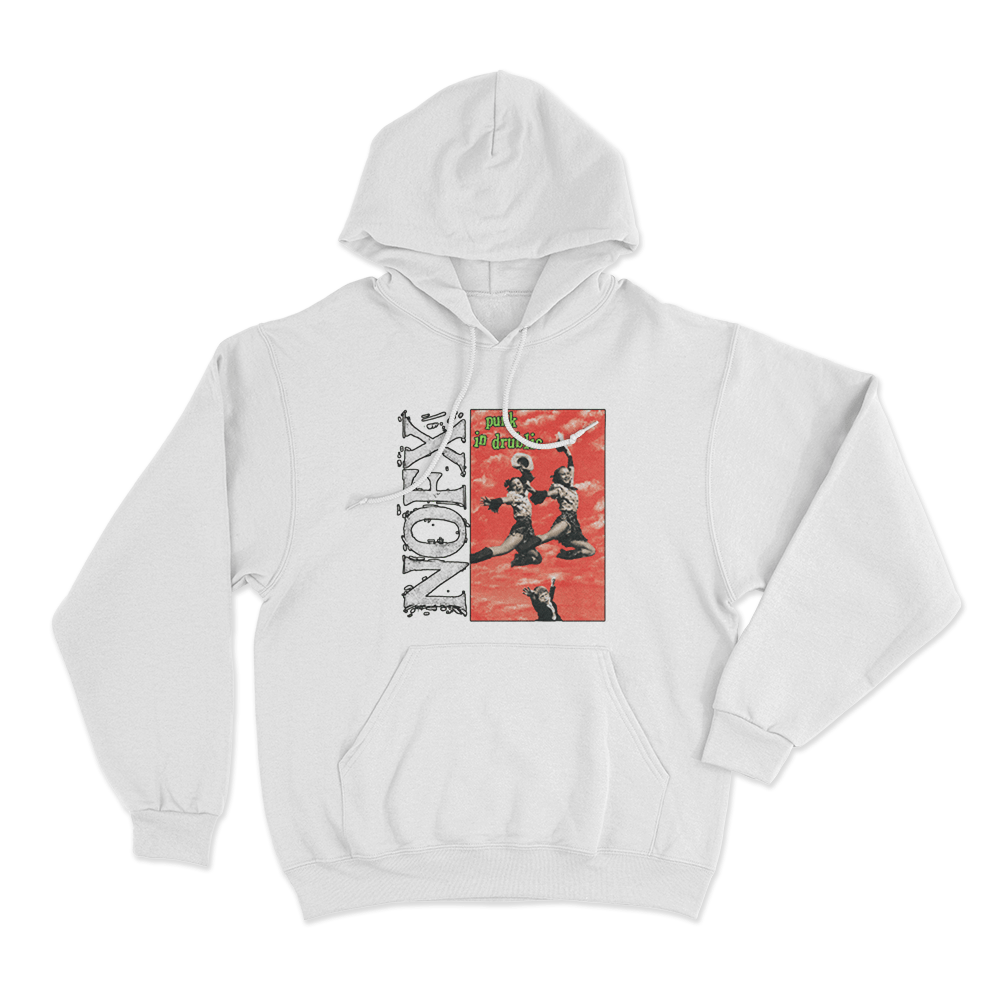 Punk In Drublic Album Artwork Unisex Hoodie White Punk In Drublic Album Artwork Unisex Hoodie White