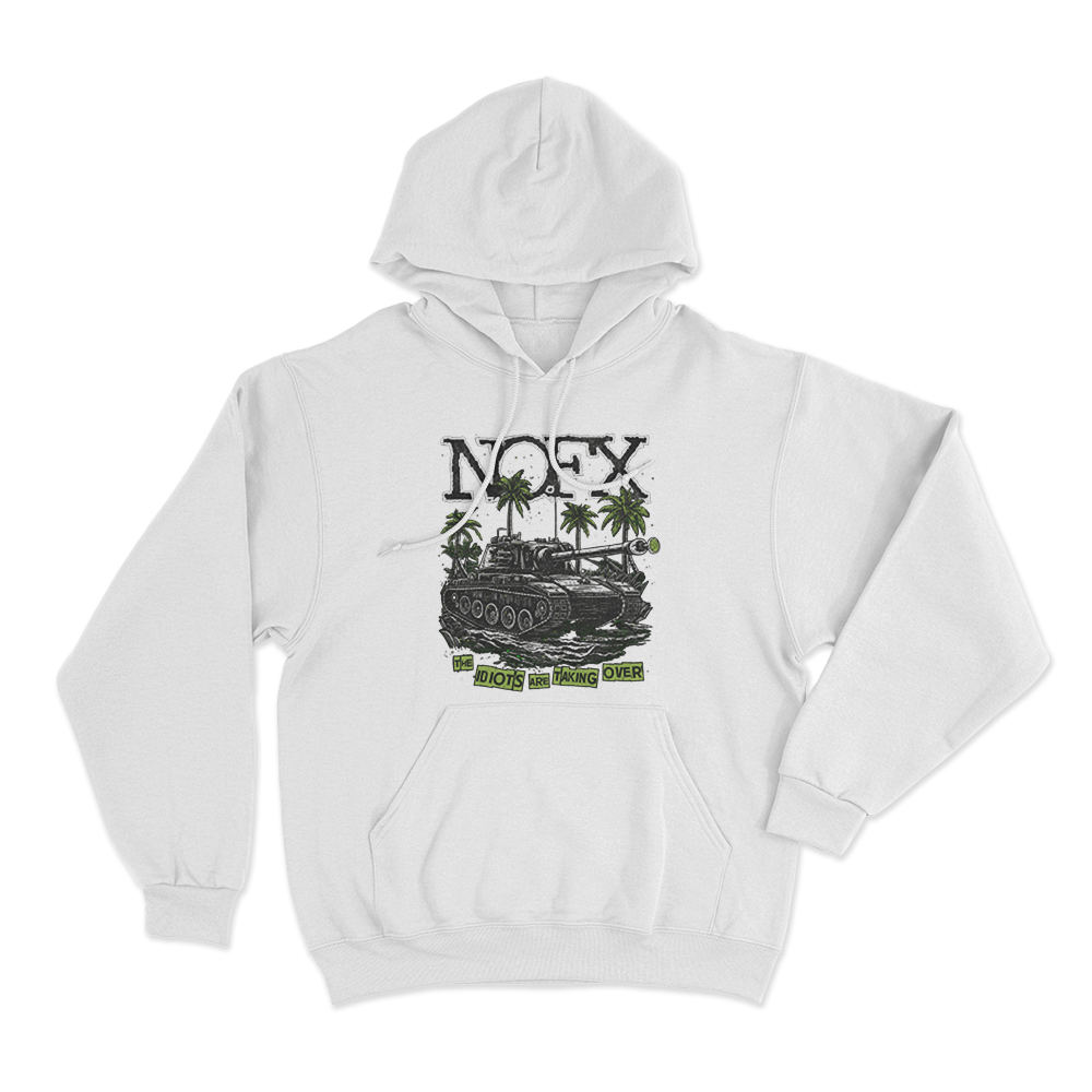The Idiots Are Taking Over Unsiex Hoodie White The Idiots Are Taking Over Unsiex Hoodie White
