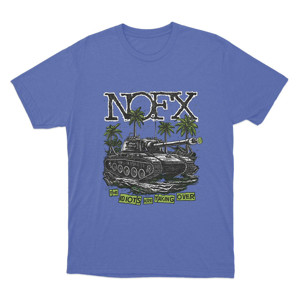 The Idiots Are Taking Over Unsiex T Shirt Blue The Idiots Are Taking Over Unsiex T Shirt Blue