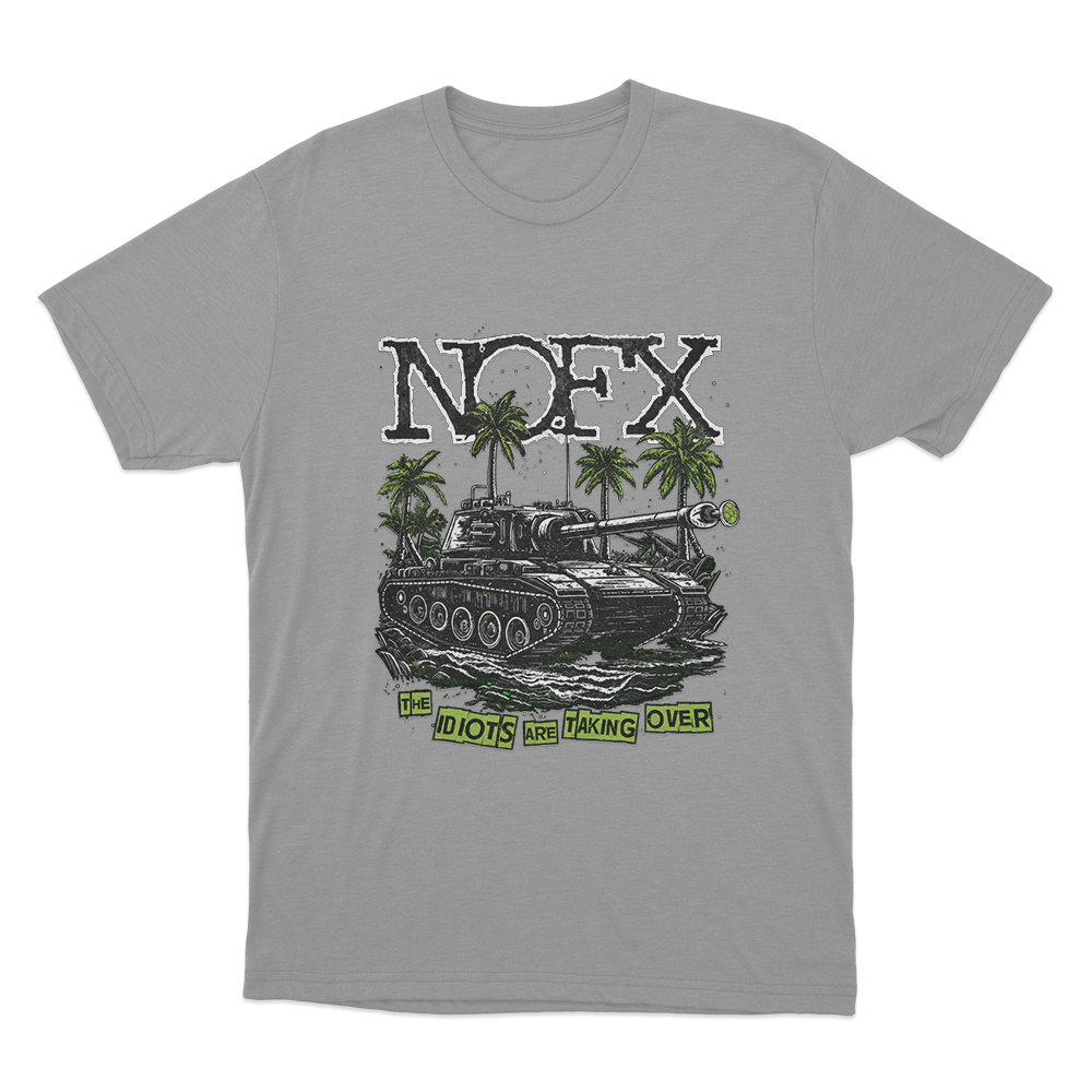 The Idiots Are Taking Over Unsiex T Shirt Grey The Idiots Are Taking Over Unsiex T Shirt Grey