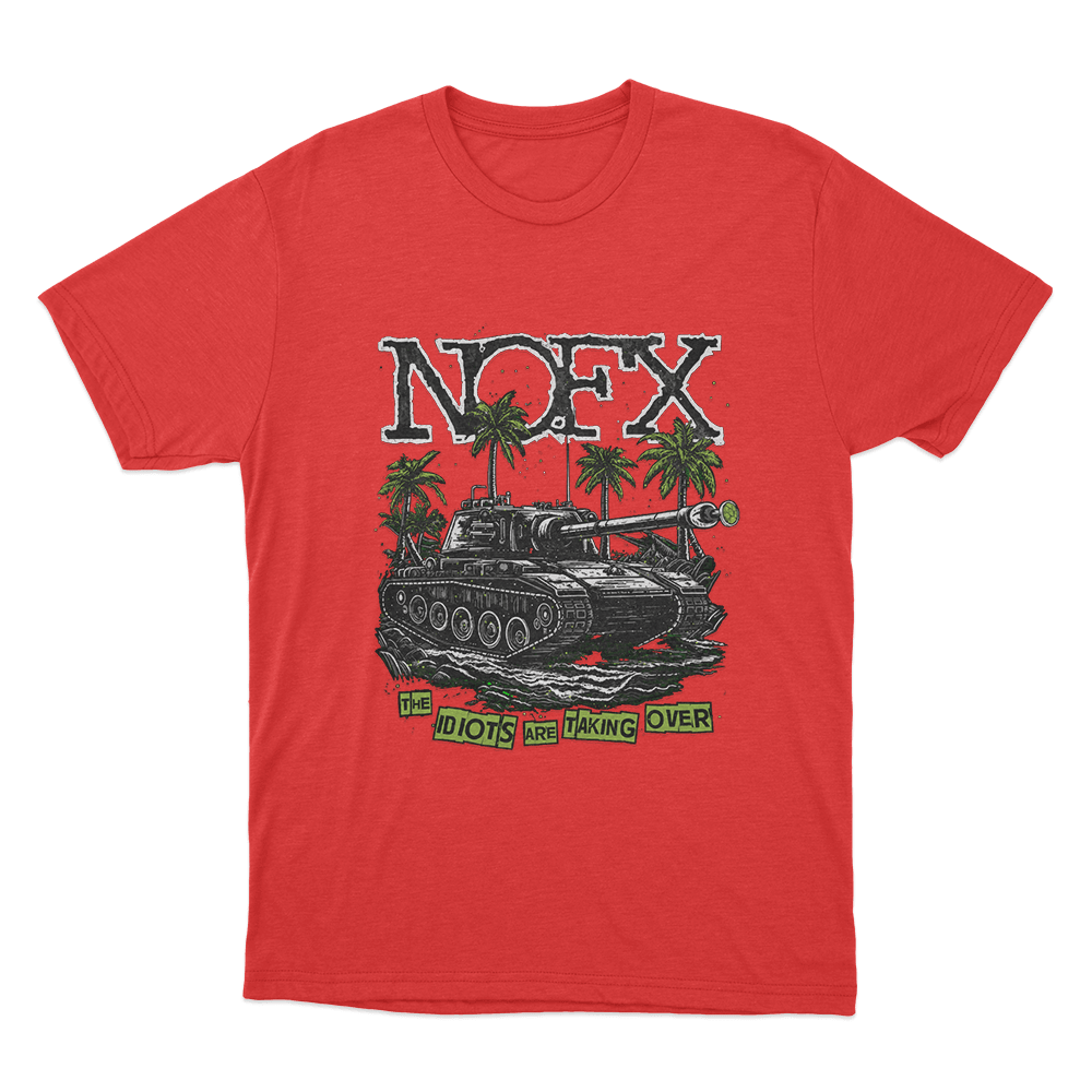 The Idiots Are Taking Over Unsiex T Shirt Red The Idiots Are Taking Over Unsiex T Shirt Red