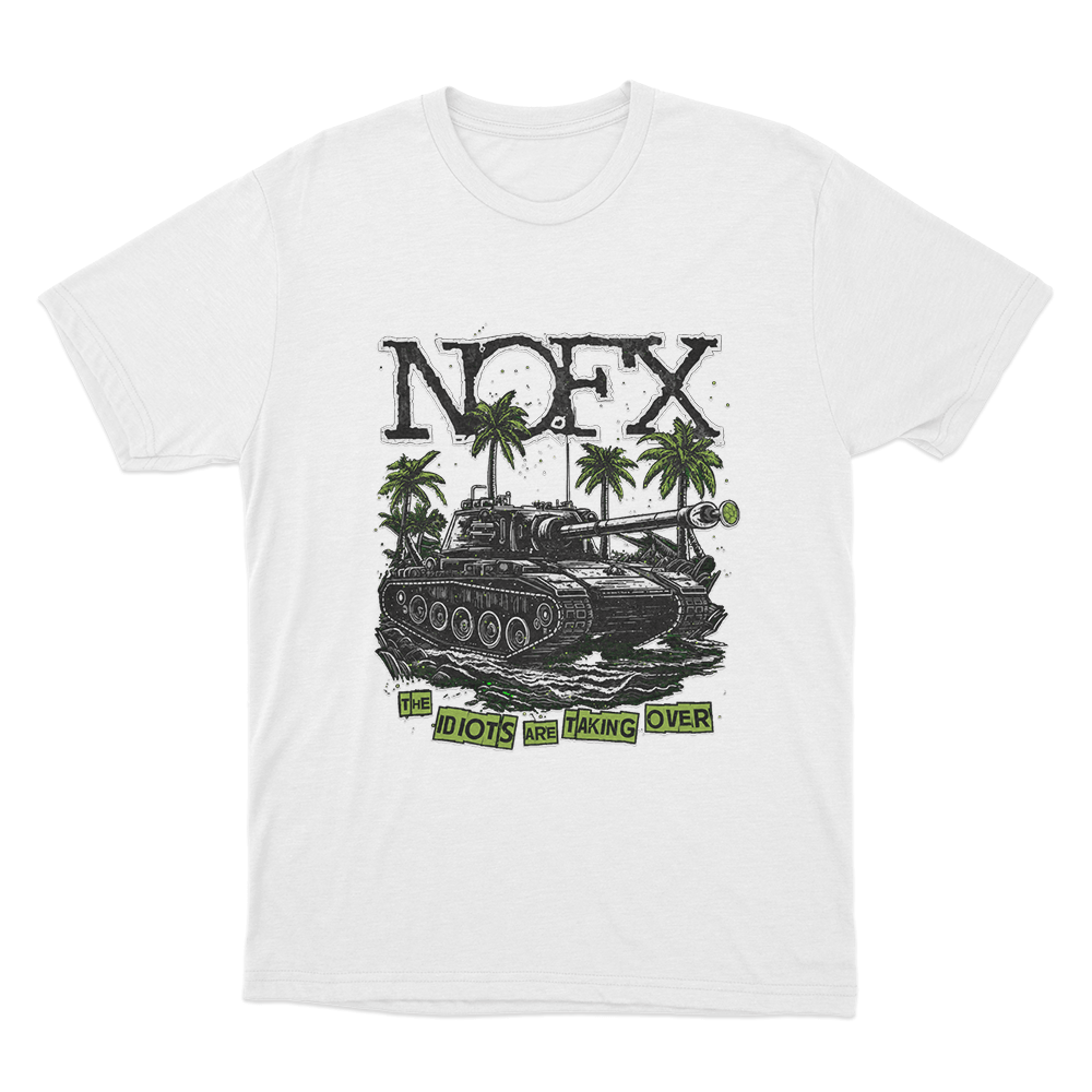 The Idiots Are Taking Over Unsiex T Shirt White The Idiots Are Taking Over Unsiex T Shirt White