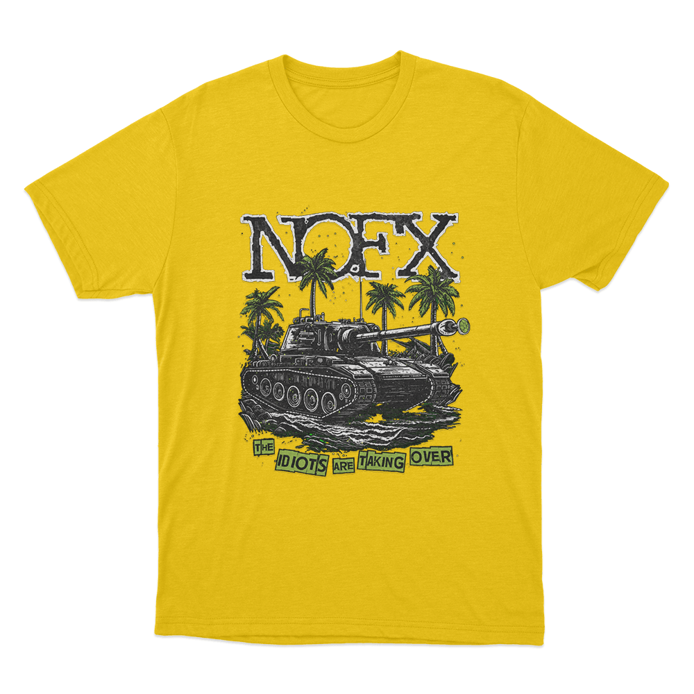 The Idiots Are Taking Over Unsiex T Shirt Yellow The Idiots Are Taking Over Unsiex T Shirt Yellow
